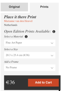 place it there print