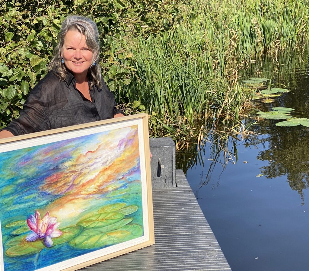 Marianne with the painting Enlightment