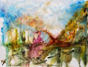 echoes of color watercolor painting
