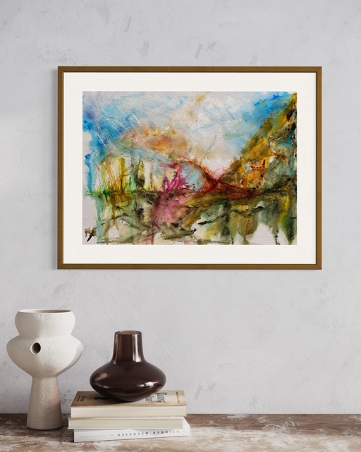 echoes of color watercolor painting